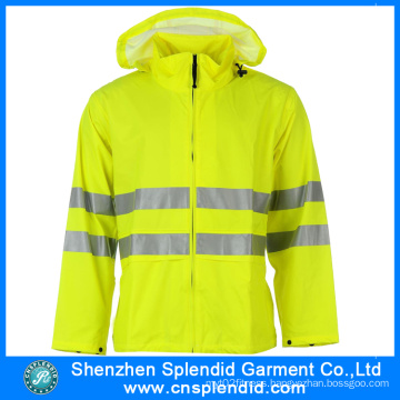 Raincoat Manufacturer Custom Cheap Polyester Waterproof Reflective Raincoat